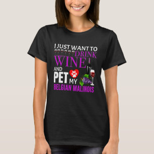 Belgian Malinois Wine T-Shirt