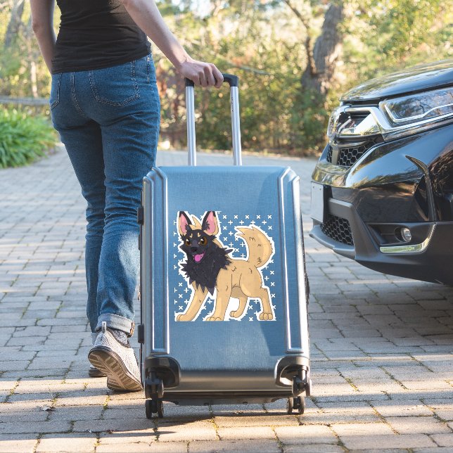 Belgian Malinois x Pooch yena (Suitcase Insitu)