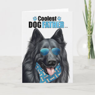 Belgian Sheepdog Coolest Dad Ever Father's Day Holiday Card