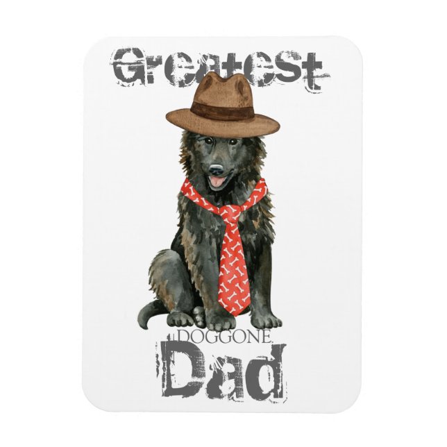 Belgian Sheepdog Dad Magnet (Vertical)