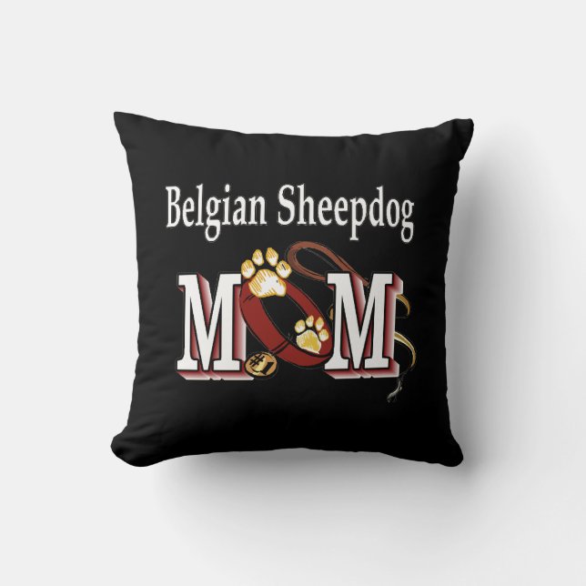Belgian Sheepdog Dog MOM Cushion (Front)