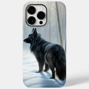 Belgian Sheepdog Let It Snow Christmas Case-Mate iPhone 14 Pro Max Case