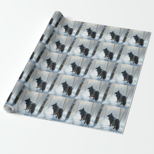 Belgian Sheepdog Let It Snow Christmas Wrapping Paper