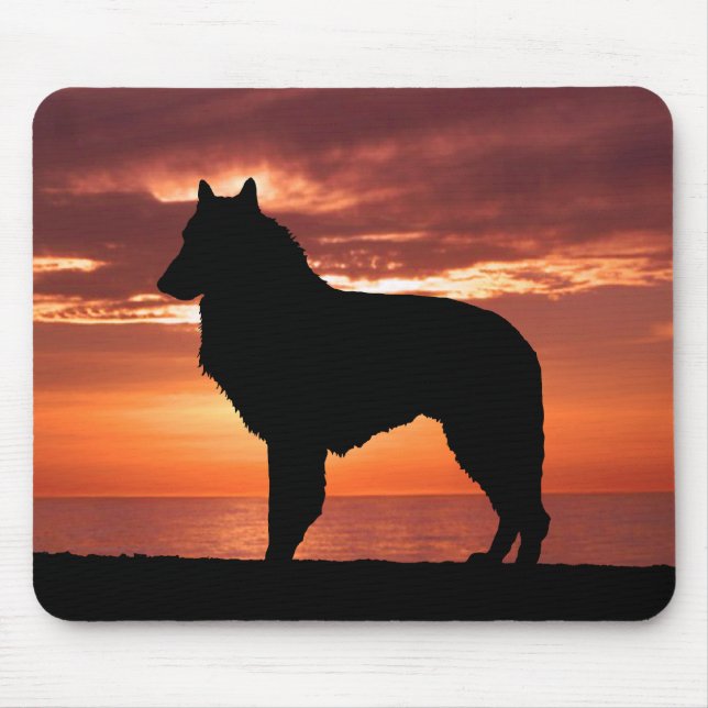 Belgian Sheepdog Mouse Mat (Front)