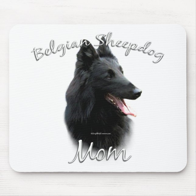 Belgian Sheepdog Mum 2 Mouse Mat (Front)