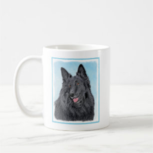 Belgian Sheepdog Painting - Cute Original Dog Art Coffee Mug