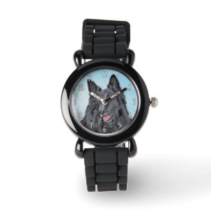 Belgian Sheepdog Painting - Cute Original Dog Art Watch