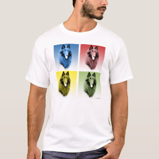 Belgian Sheepdog Pop Art T-Shirt