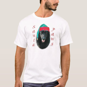 Belgian Sheepdog Santa Paws T-Shirt