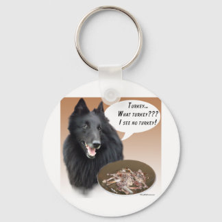 Belgian Sheepdog Turkey Key Ring