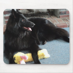 Belgian Shepherd by the Fireplace Mouse Mat