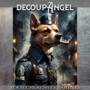 Belgian Shepherd Dog- Decoupage - Tissue Paper