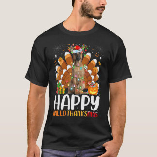 Belgian Shepherd Dog Halloween Christmas Hallothan T-Shirt
