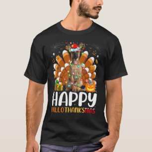Belgian Shepherd Dog Halloween Christmas Hallothan T-Shirt