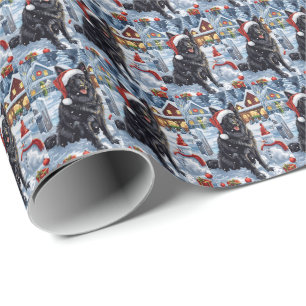 Belgian Shepherd Dog Winter Wonderland Christmas  Wrapping Paper