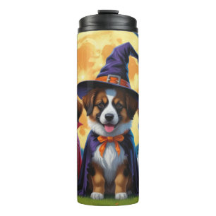 Belgian Shepherd Dogs Pumpkin Halloween Funny Thermal Tumbler