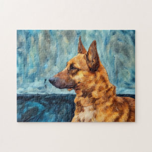 Belgian Shepherd Portrait Puzzle