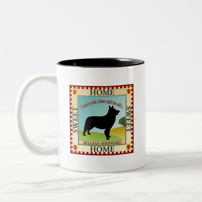 Belgian Shepherd Two-Tone Coffee Mug (Left)