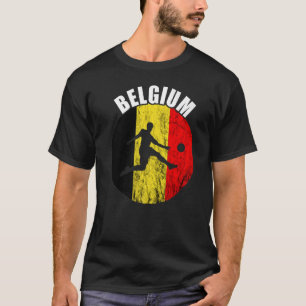 Belgian Soccer Player Belgian Flag Belgie Belgique T-Shirt