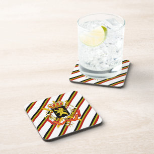 Belgian stripes flag coaster