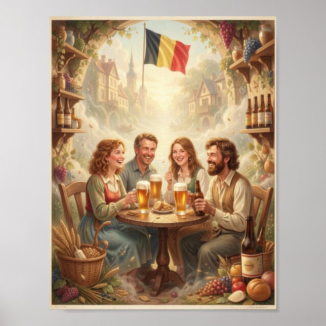 Belgian Tavern Joy and Friendship Poster (Front)