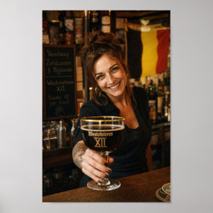 Belgian Tavern Toast with Dark Ale Poster