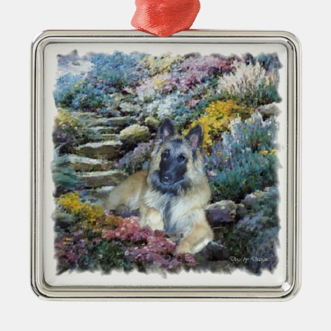 Belgian Tervuren Art Metal Tree Decoration (Front)