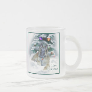 Belgian Tervuren Christmas Gifts Frosted Glass Coffee Mug