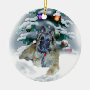 Belgian Tervuren Christmas Gifts Ornament