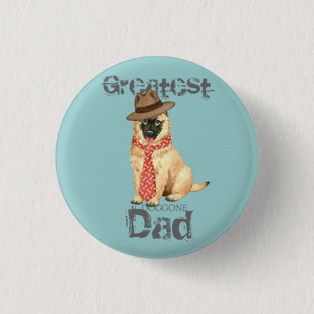 Belgian Tervuren Dad 3 Cm Round Badge (Front)