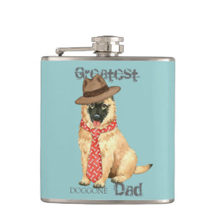 Belgian Tervuren Dad Hip Flask
