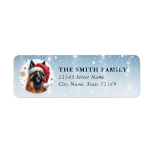 Belgian Tervuren Dog Return Address Labels