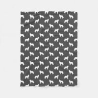 Belgian Tervuren Dog Silhouettes Pattern Grey