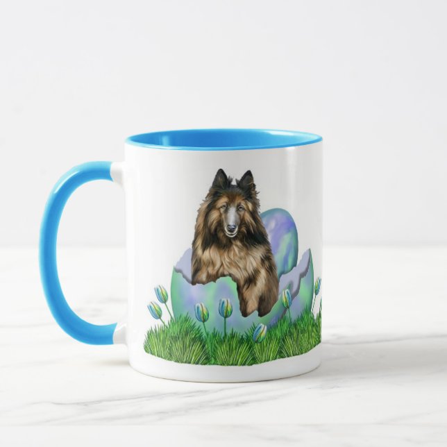 Belgian Tervuren Easter Mug (Left)