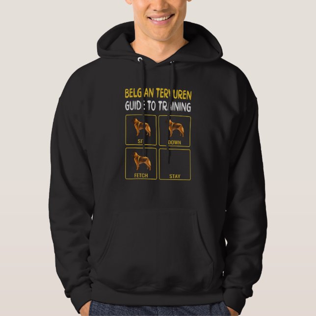 Belgian Tervuren Guide To Training Dog Obedience Hoodie (Front)