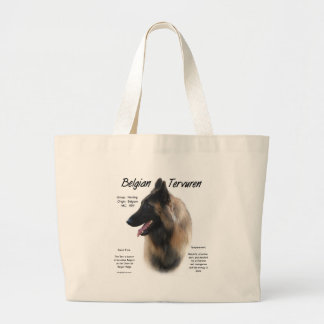 Belgian Tervuren Meet the Breed Large Tote Bag