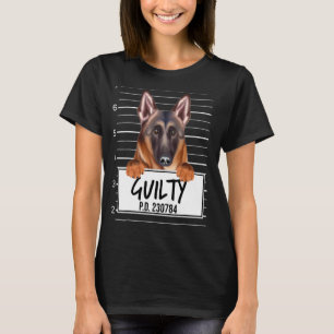 Belgian Tervuren Mugshot Guilty Dog T-Shirt