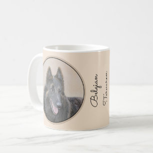 Belgian Tervuren Painting - Cute Original Dog Art Coffee Mug