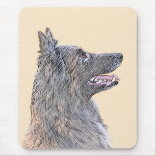 Belgian Tervuren Painting - Cute Original Dog Art Mouse Mat