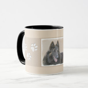 Belgian Tervuren Painting - Cute Original Dog Art Mug