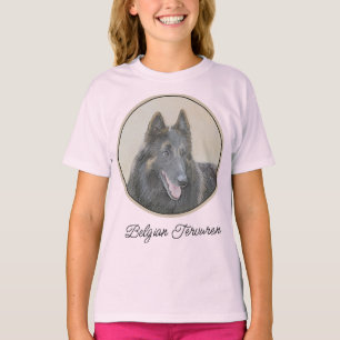 Belgian Tervuren Painting - Cute Original Dog Art T-Shirt
