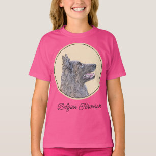 Belgian Tervuren Painting - Cute Original Dog Art T-Shirt