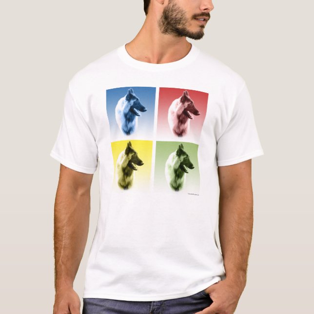 Belgian Tervuren Pop Art T-Shirt (Front)