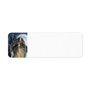 Belgian Tervuren Return Address Labels