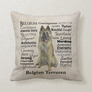 Belgian Tervuren Traits Pillow