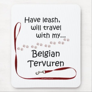 Belgian Tervuren Travel Leash Mouse Mat
