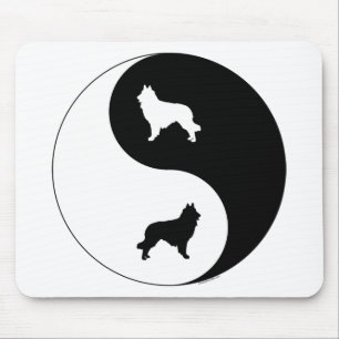 Belgian Tervuren Yin Yang Mouse Mat