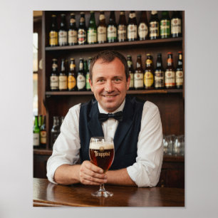 Belgian Trappist Tavern Welcome Poster