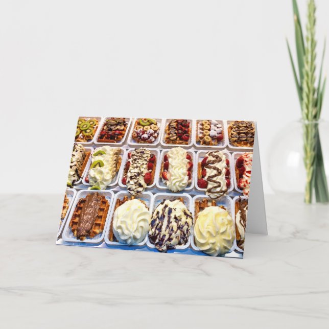 Belgian waffle card (Front)