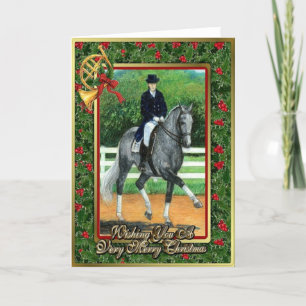 Belgian Warmblood Dressage Horse Christmas Card